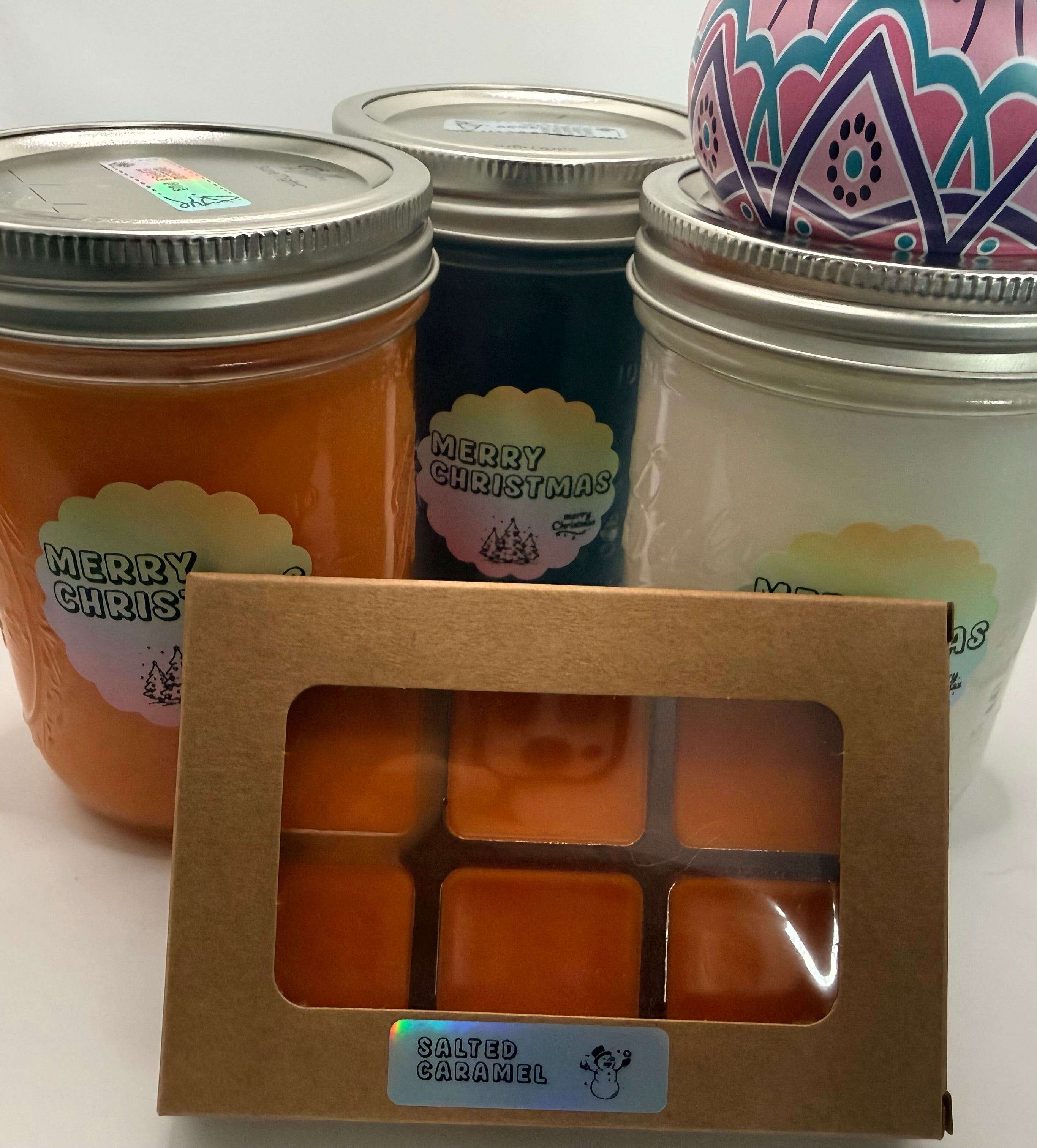Artisanal Wax Melts Gift Box Set With Handcrafted Fragrances And Color Options Available