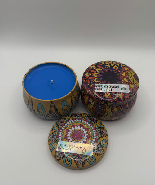 A Handcrafted Scented Candle In A Cute Decorative Tin For Elegant Home Fragrance And Luxury Gift