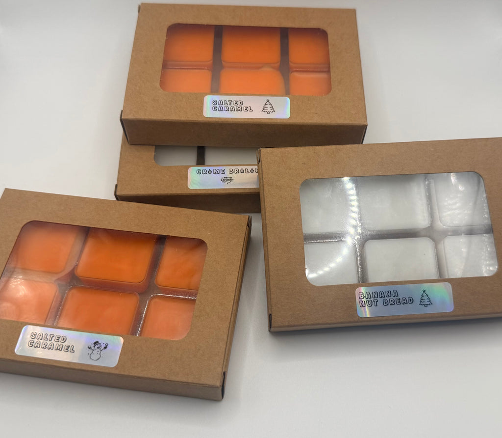 Artisanal Wax Melts Gift Box Set With Handcrafted Fragrances And Color Options Available