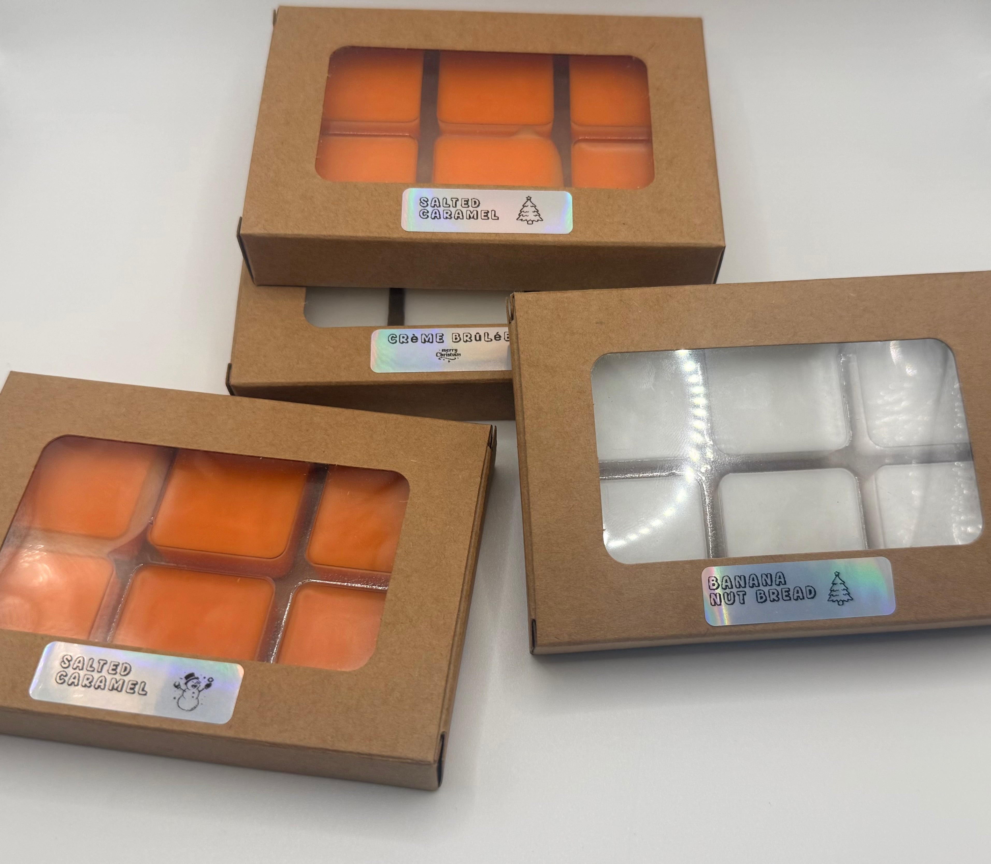 Artisanal Wax Melts Gift Box Set With Handcrafted Fragrances And Color Options Available