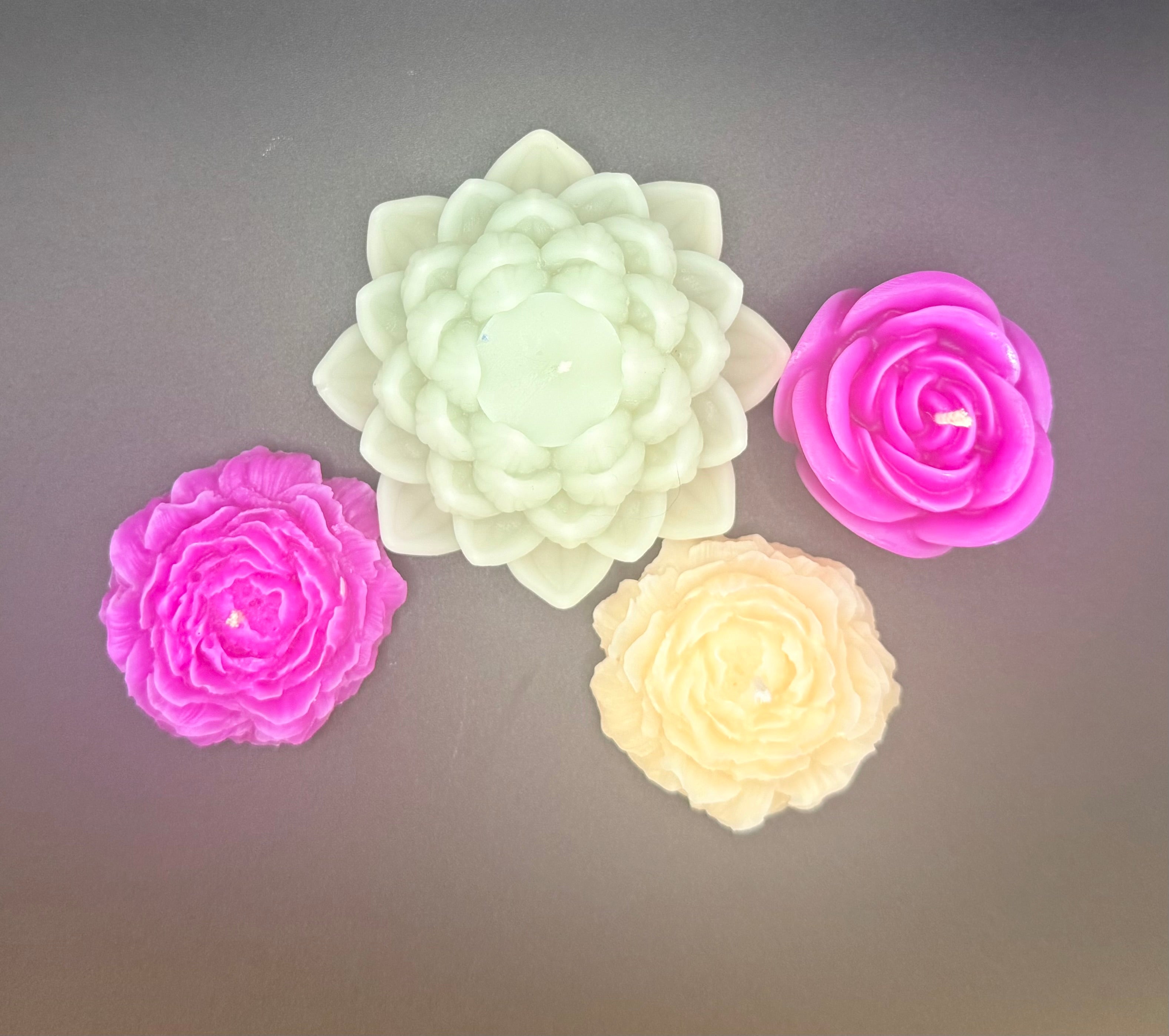 Handcrafted Peony Flower Candle Artisanal Home Decor Gift Ideal For Living Room Ambience