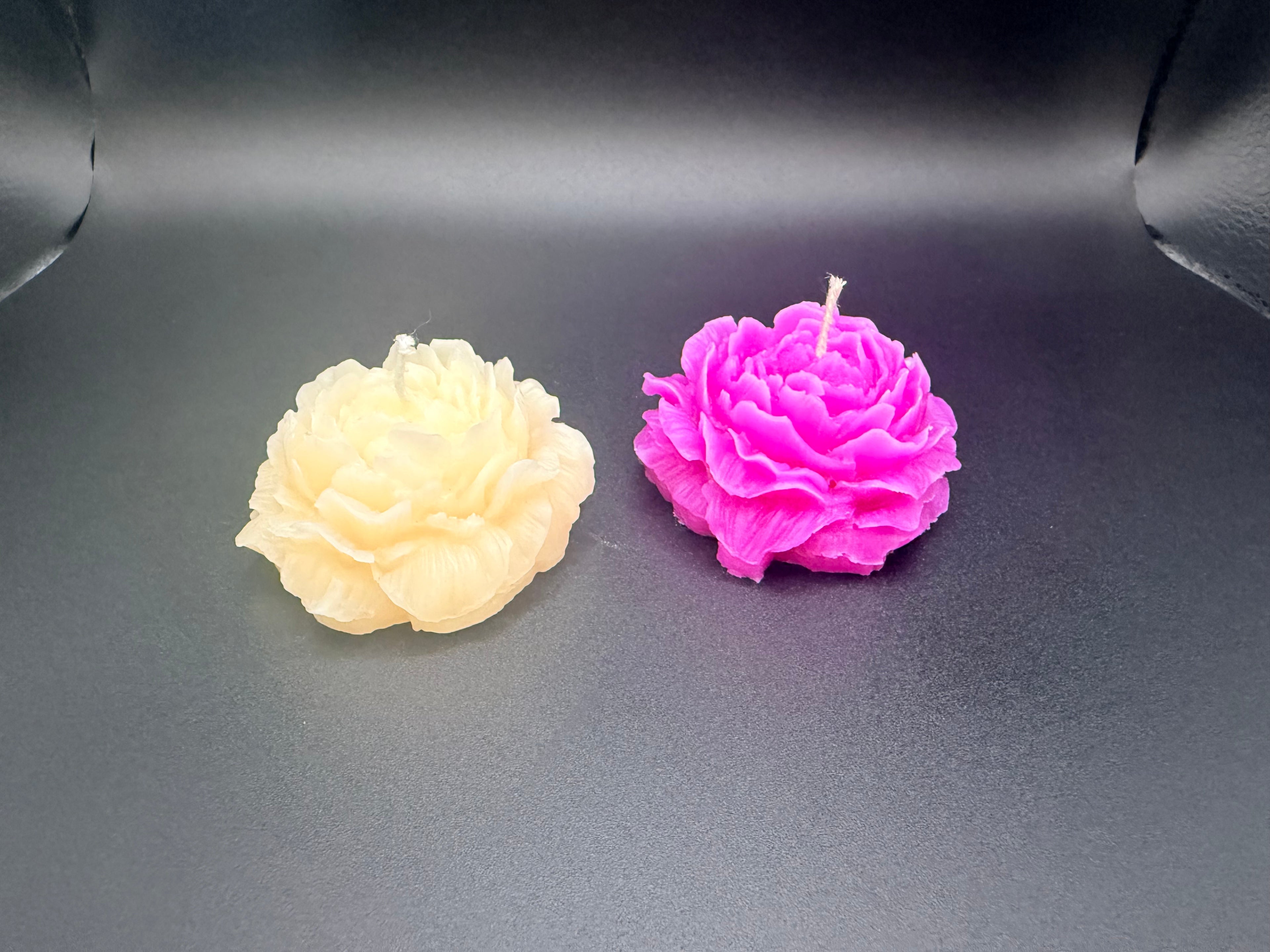 Handcrafted Peony Flower Candle Artisanal Home Decor Gift Ideal For Living Room Ambience