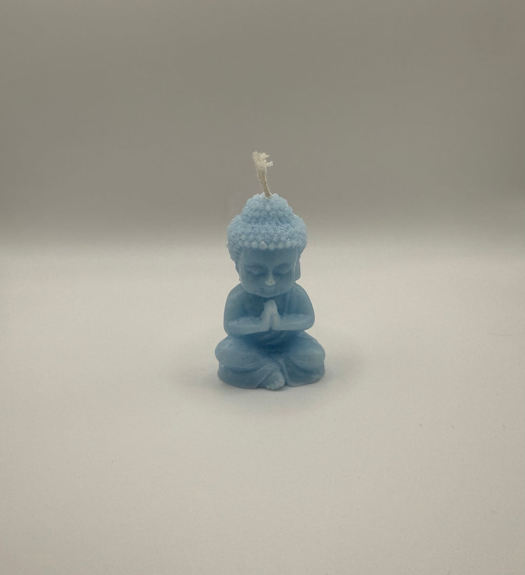 Blessed Buddha Prayer or Meditation Molded Candle for Serenity Home Decor Spiritual Gift