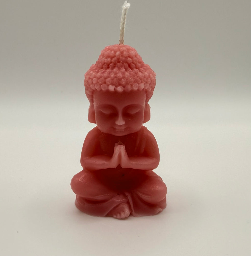 Blessed Buddha Prayer or Meditation Molded Candle for Serenity Home Decor Spiritual Gift